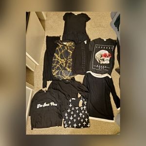 Black Lot of Tops S-M